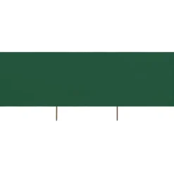 Vindskydd 3 paneler tyg 400x160 cm grön