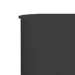 Vindskydd 6 paneler tyg 800x80 cm grå