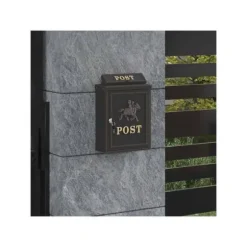 Vintage väggpostlåda - vidaXL - Bronze - Gjutet aluminium - 29x13x41 cm - Rostbeständig - Vattentät