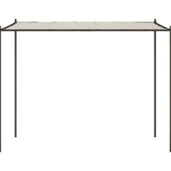 Vit paviljong 3x3 m - Vattentålig polyester och stålram | Färg: Vit | Storlek: 3x3 m