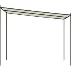 Vit paviljong 3x3 m - Vattentålig polyester och stålram | Färg: Vit | Storlek: 3x3 m