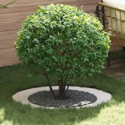 Vita Golvplanter - Hopfällbar Rund Plast för Inomhus & Utomhus | Färg: Vit | Storlek: Stor