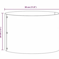 Vita Keramiska Krukor för Inomhusbruk | Diameter: 30 cm | Färg: Vit