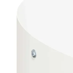 Vita Metallkrukan - Cylindrisk Design för Inomhus och Utomhus | Färg: Vit | Storlek: 30 cm