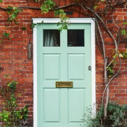 Välkomstskylt, 39,5x18x2 cm, Brun