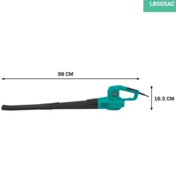 VONROC Lövblås 650W – Två hastigheter (120-190 km/h), Ergonomisk och Lätt Trädgårdsblåsare