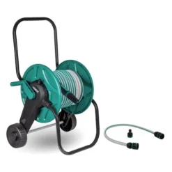 VONROC Slangvagn Set 20m – Inkl. Premium Munstycke, Slangkopplingar & Krananslutning – För Trädgård, Biltvätt och Pool