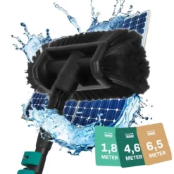 VONROC Teleskopisk tvättborste – 4,60m | Inkl. Multifunktionsborste, slang och tvåldispenser