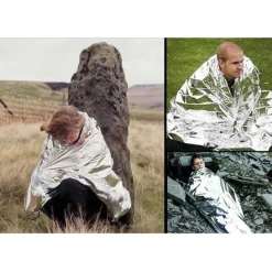 VÄRMEISOLERANDE NÖDFILT ÖVERLEVNADSFILT överlevnadsfilt solskyddsfilt