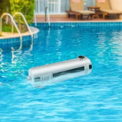 Värmeväxlare för pool i rostfritt stål, 60 kW, SPA-termostatvärmare, cirkulationsuppvärmning, silver