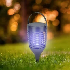 V-TAC VT-3215 23459 UV-insektsfångare UV-ljus, Strömgitter 5 W (L x B x H) 128 x 128 x 672 mm Svart 1 st