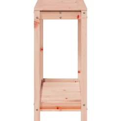 Växtbord med hylla i massivt douglasträ - Planteringsbord | Storlek: 108x35x75 cm | Färg: Natur