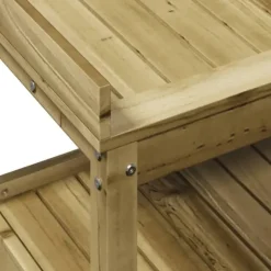 Växtbord med hyllor i impregnerad furu 108x45x86,5 cm | Färg: Natur | Storlek: 108x45x86,5 cm