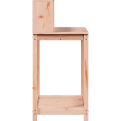 Växtbord med hyllor i massivt douglasträ - Planteringsbord | Storlek: 82,5x50x109,5 cm | Färg: Natur