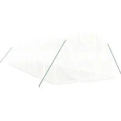 Växthus - Living Växthus med stålram vit 30 m² 10x3x2 m