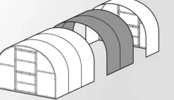 Växthus Baumera BALTIC 3x8m med 6 mm polykarbonatbeläggning