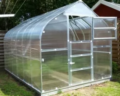 Växthus Baumera STANDART 10 - 2,5x4m med 6 mm polykarbonatbeläggning