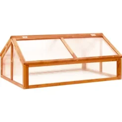 Växthus brun 114x80x50 cm granträ - Växthus - Växt Hus - Home & Living