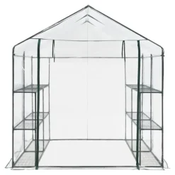 Växthus Grünau 200x200x220 cm [en.casa]