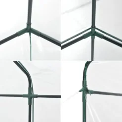 Växthus Grünau 200x200x220 cm [en.casa]