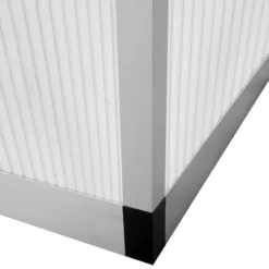 Växthus i aluminium 4,6 m² - UV-resistent och isolerat | Färg: Aluminium | Storlek: 4,6 m²