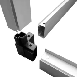 Växthus i aluminium 4,6 m² - UV-resistent och isolerat | Färg: Aluminium | Storlek: 4,6 m²