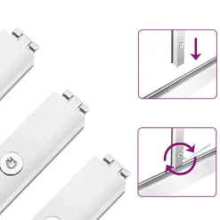 Växthus i aluminium 224x169x202 cm - Väderbeständig & UV-skydd | Färg: Silver | Storlek: 224x169x202 cm