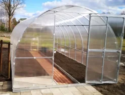 Växthus KLASIKA TUBE 3x6m (18m2) med fundament och 6mm polykarbonatbeläggning