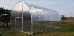 Växthus KLASIKA TUBE 3x6m (18m2) med fundament och 6mm polykarbonatbeläggning
