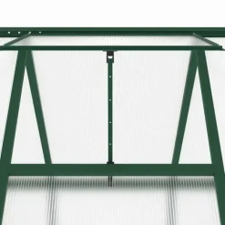 Växthus med grön aluminiumram - Skydd för växter | Storlek: 169x169x195 cm