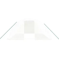 Växthus med stålram - Rymligt för frukter & grönsaker | Färg: Vit | Storlek: 16 m² (4x4x2 m)