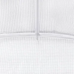 Växthus med stålram - Rymligt för frukter & grönsaker | Färg: Vit | Storlek: 16 m² (4x4x2 m)