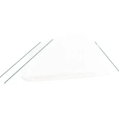 Växthus med stålram - Rymligt och robust 12 m² | Färg: Vit | Storlek: 6x2x2,85 m