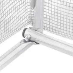 Växthus med stålram - Rymligt och robust | Färg: Vit | Storlek: 10x4x2 m | Yta: 40 m²