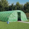 Växthus med stålram grön 60 m² 12x5x2,3 m