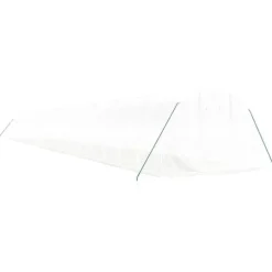 Växthus med stålram vit 66 m² 22x3x2 m