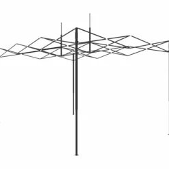 Växthus med tak i industriell stil - Stålram | Färg: Grön | Storlek: 290x430x315 cm