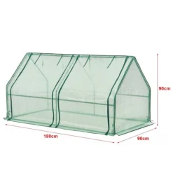Växthus Nissewaard 180x90x90 cm [en.casa]