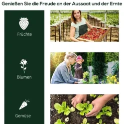 Växthus 250x100x80 cm, stål/PVC, med dörr – drivbänk för plantuppdragning