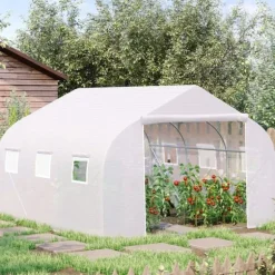 Växthus, 350x300x200 cm, Vit