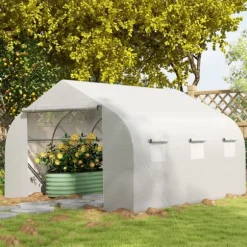 Växthus, 350x300x200 cm, Vit