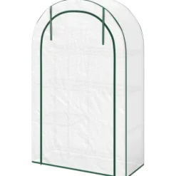 Växthus, 100x45x160 cm, Vit