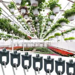 Växthusklämmor med S-Krokar, 50-pack