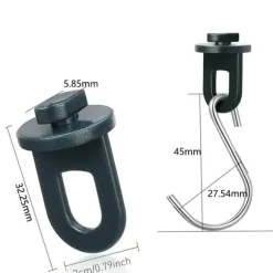 Växthusklämmor med S-Krokar, 50-pack