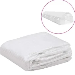 Växthusöverdrag 27 m² - Skydda växterna med PE-material | Färg: Genomskinlig | Storlek: 3x9x2 m