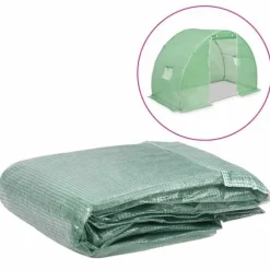 Växthusöverdrag för 4,5 m² - Skydd mot väder & fåglar | Färg: Grön | Storlek: 300x150x200 cm