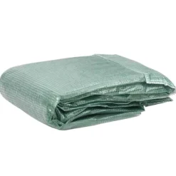 Växthusöverdrag i PE - Skydd för växter med fönster | Färg: Grön | Storlek: 300x600x200 cm