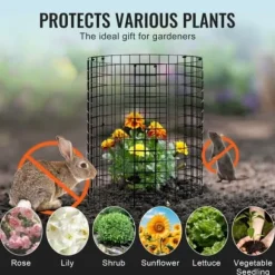 Växtskydd, 6-pack, 32x35,5 cm, Metall, Justerbar, Utomhus