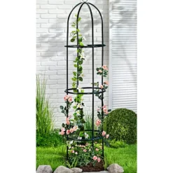 Växtstöd obelisk - 185cm hög spaljé / Rosenpelare