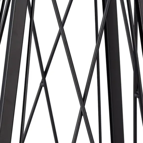 Växtstöd Obelisk, 132x36x34 cm, Svart